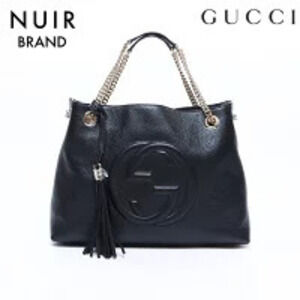 Gucci Soho Leather Chain Shoulder Bag Black